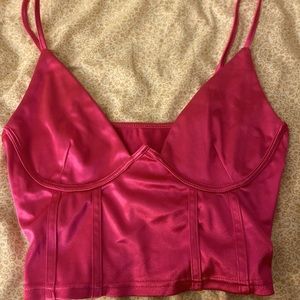 Pink handmade top size M on larger side💌